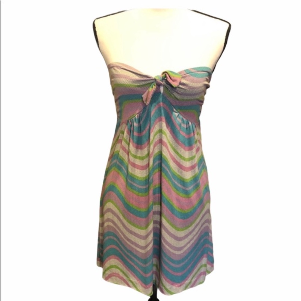 Veronica M Multicolor Wave Design Sleeveless Stra… - image 3
